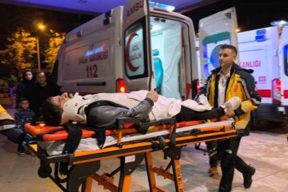İnegöl’de otomobille motosiklet çarpıştı: 2 kardeş yaralandı