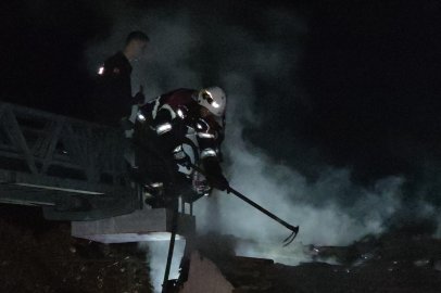 Aydın Nazilli'de Sobadan Çıkan Yangında Aile Zor Kurtuldu