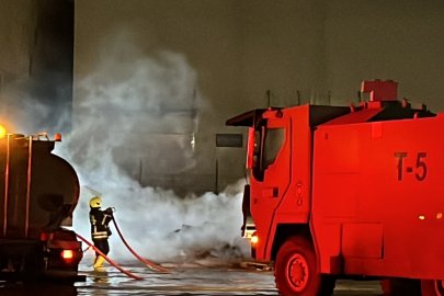 Mersin’de antrepoda çıkan yangın panik yarattı