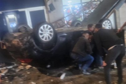 Kayseri'de otomobil kayalıklardan uçtu! 1 yaralı