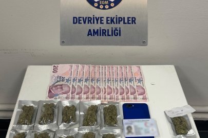Havadan ve karadan takip edilen araçta 15 parça halinde 51 gram uyuşturucu ele geçirildi
