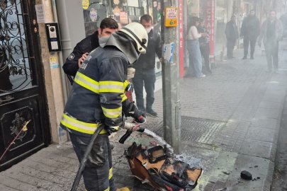 Eskişehir'de çiçekçi dükkanında yangın çıktı