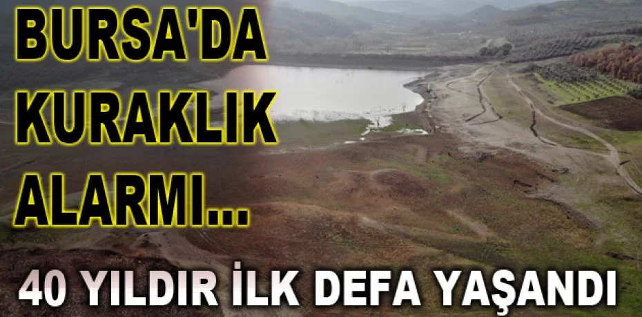 Bursa'da kuraklık alarmı...40 yıldır ilk defa yaşandı