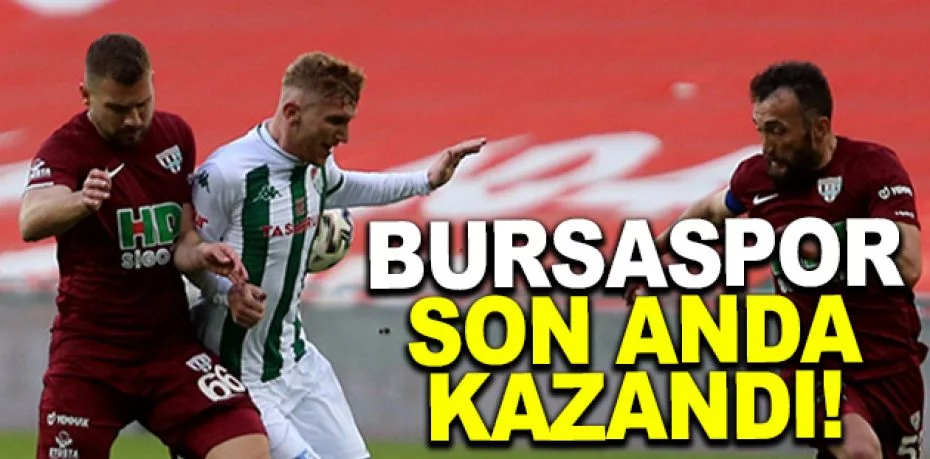 TFF 1. Lig: Bursaspor: 2 - Bandırmaspor: 1