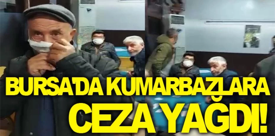 Bursa'da kumarbazlara ceza yağdı: 45 Bin TL para cezası uygulandı