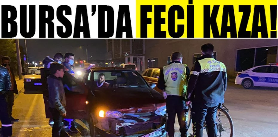 Bursa'da iki otomobil çarpıştı: 3 yaralı