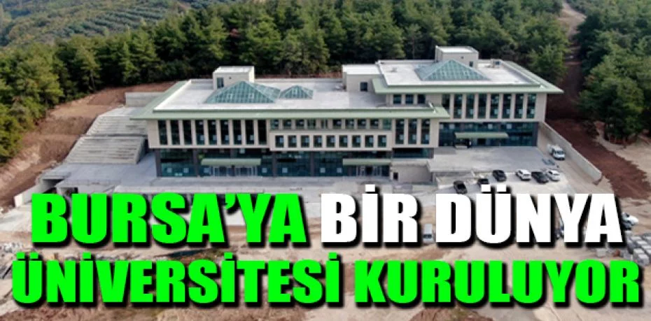Bursa’ya bir dünya üniversitesi kuruluyor