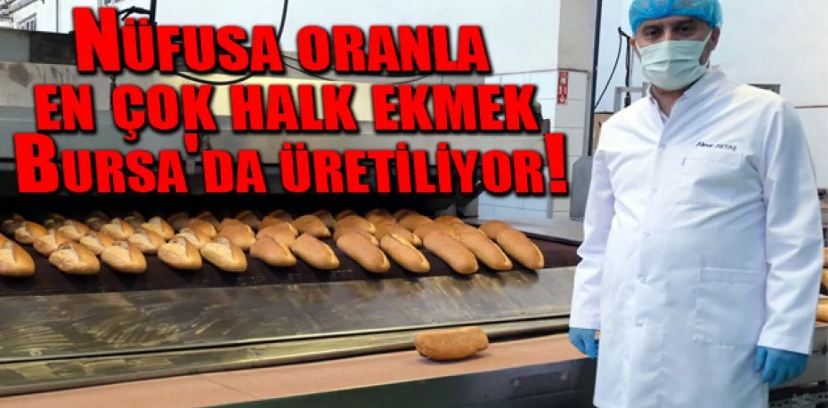 Nüfusa oranla en çok halk ekmek Bursa'da üretiliyor