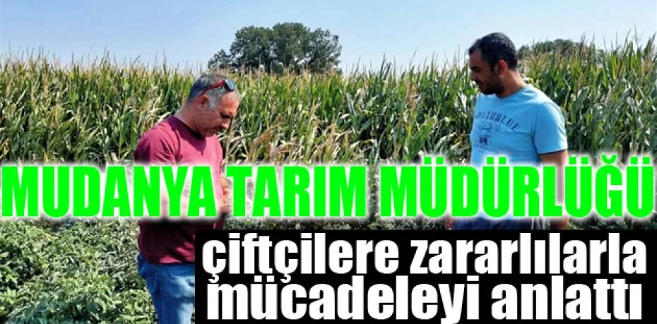 Mudanya Tarım Müdürlüğü, çiftçilere zararlılarla mücadeleyi anlattı