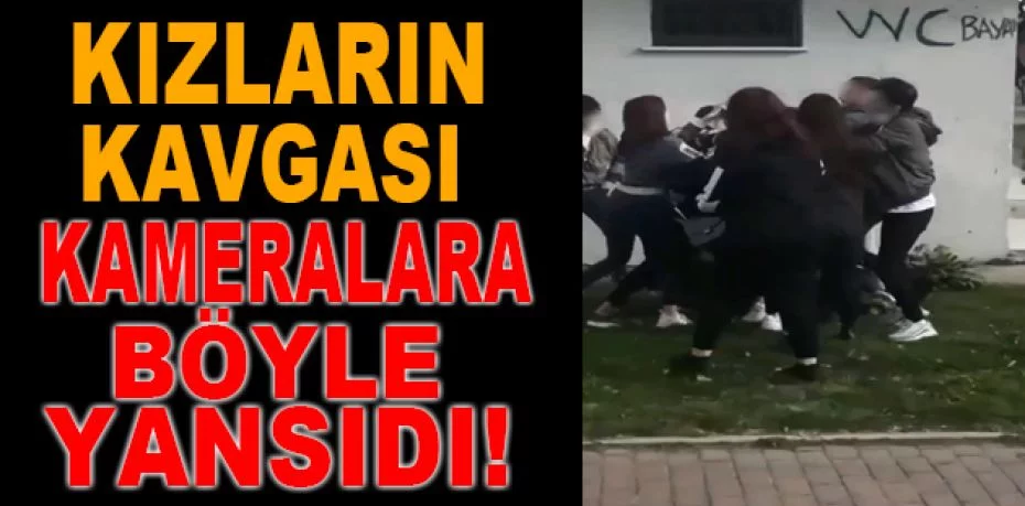 Bursa’da kızların sevgili kavgası kameralara yansıdı