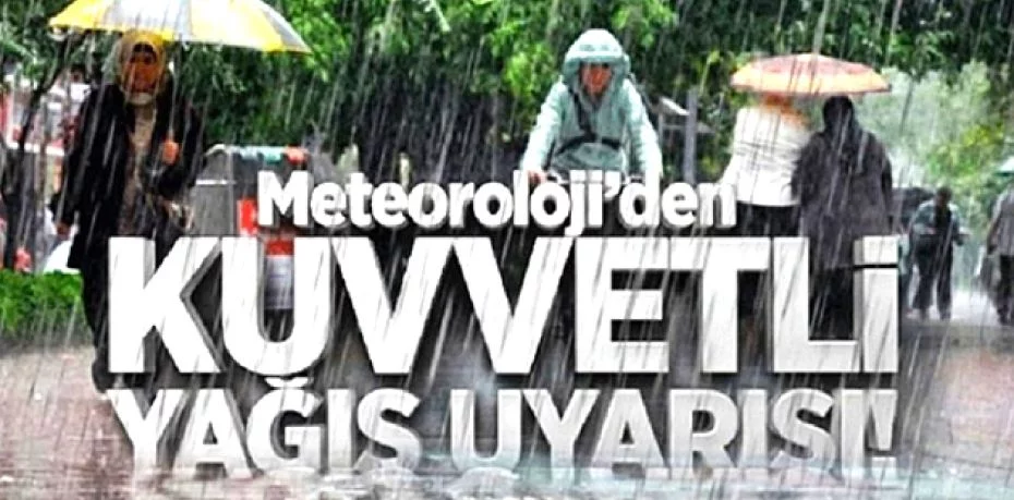 Bursa'da beklenen sağanak yağış başladı