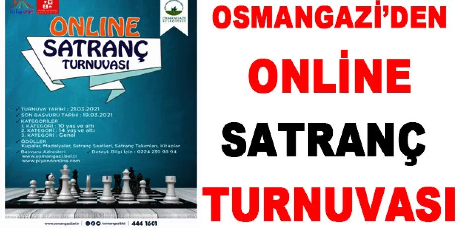 Osmangazi’den online satranç turnuvası