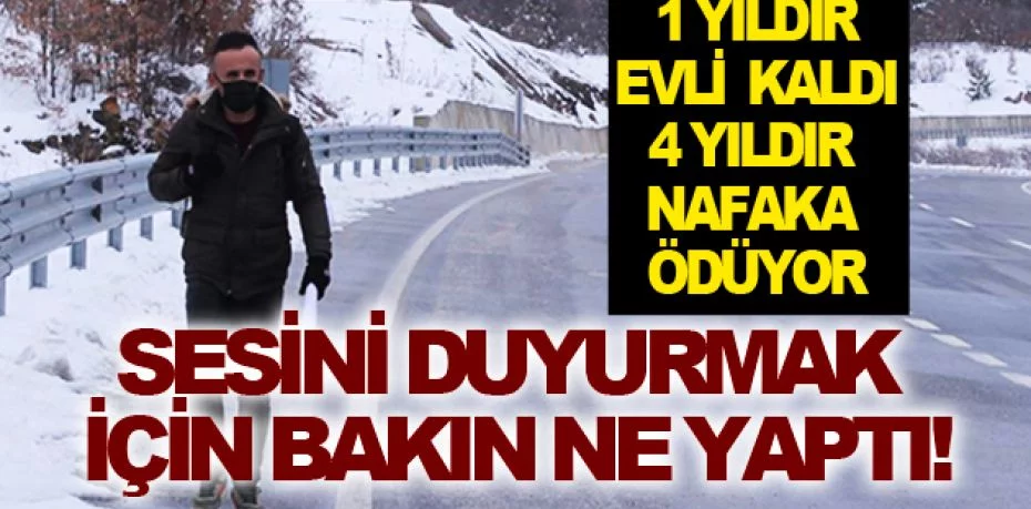 1 günlük evliliğinin nafakaya mahkum ettiği kişi İstanbul’a kadar yürüyecek