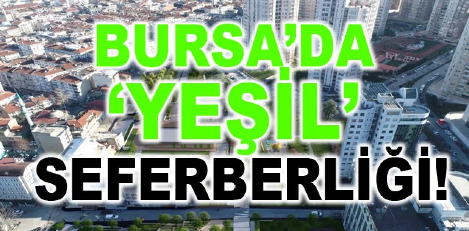 Bursa’da ‘yeşil’ seferberliği