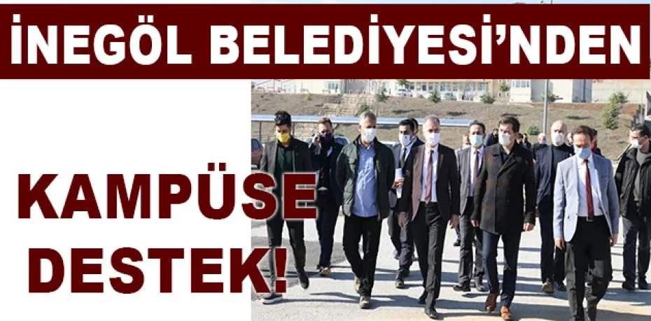 İnegöl Belediyesi'nden Hacı Sevim Yıldız Kampusü'ne destek