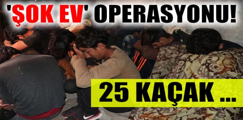 Van'da 'şok ev' operasyonu: 25 kaçak göçmen ve 1 organizatör yakalandı