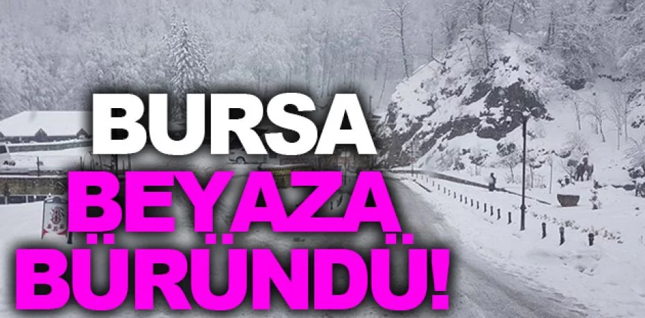Bursa'da kar yağışı etkili oluyor