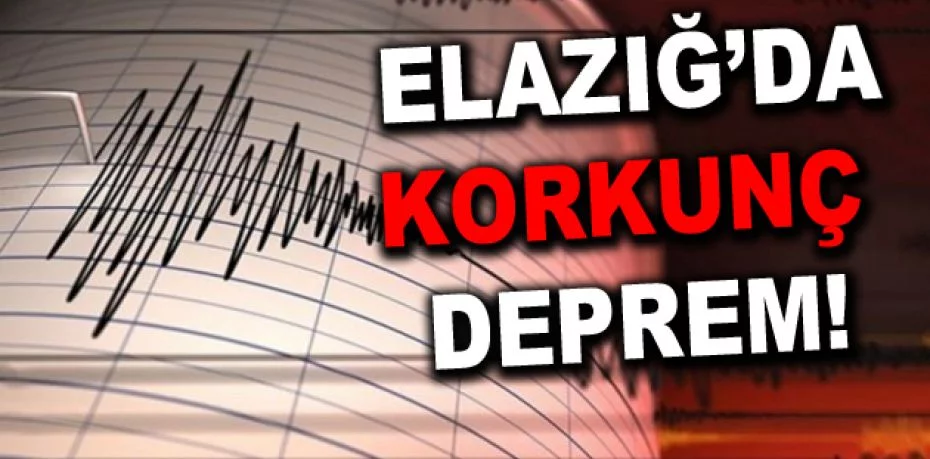 Elazığ'da 4.1 büyüklüğünde deprem