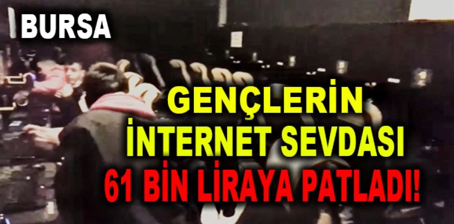 Gençlerin internet kafe sevdasına polis baskını