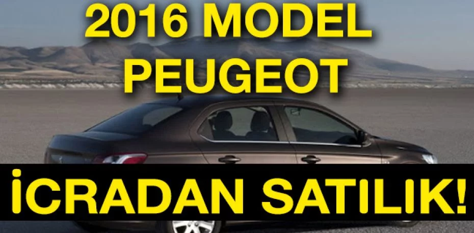 2016 model Peugeot 301 marka araç icradan satılıktır