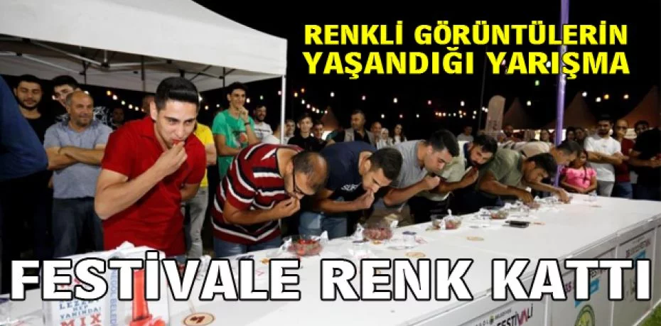 Bursa'da çilek yeme yarışması