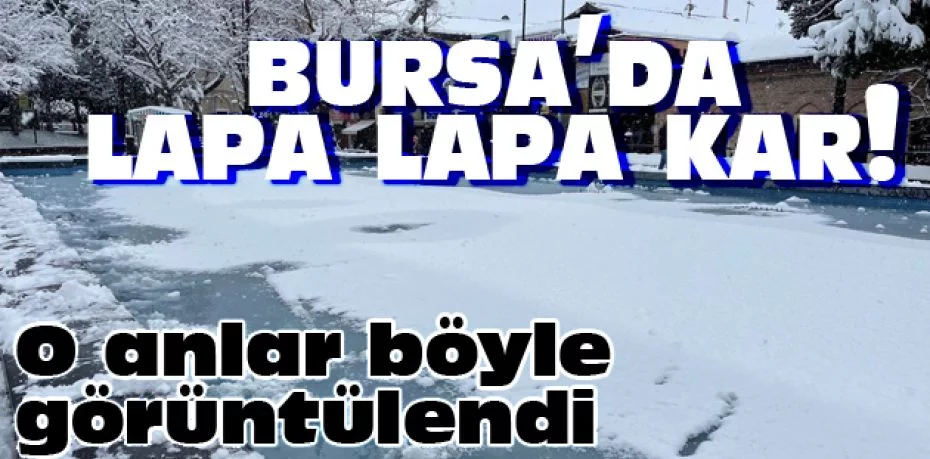 Bursa’daki yoğun kar yağışı havadan görüntülendi