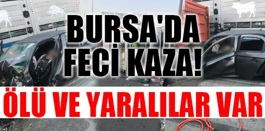 Bursa'da feci kaza: 1 ölü, 1'i bebek 2 ağır yaralı