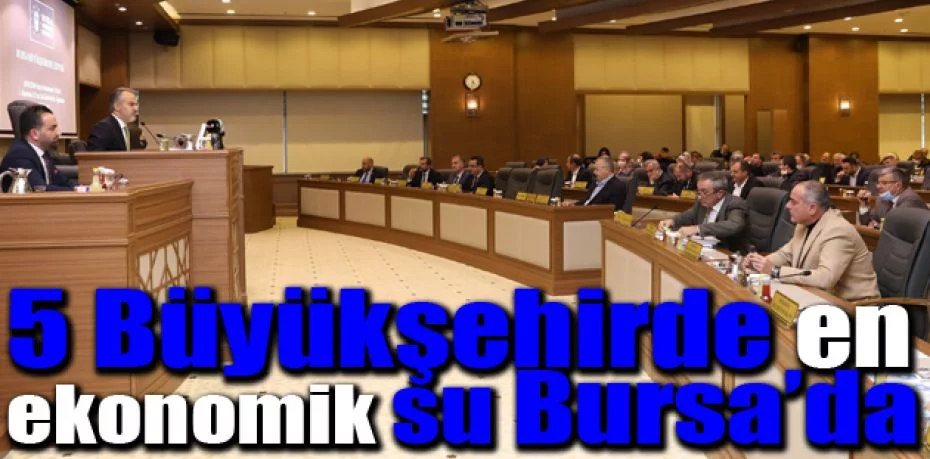 5 büyükşehirde en ekonomik su Bursa’da