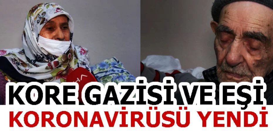 Bursa'da 93 yaşındaki Kore Gazisi ve eşi koronavirüsü yendi