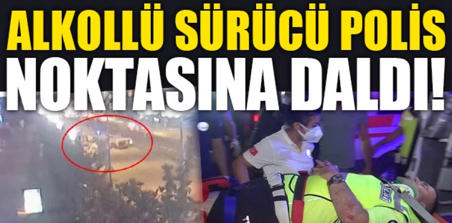 Bursa’da alkollü sürücü polis noktasına böyle daldı