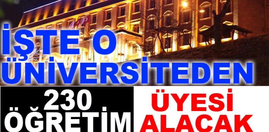Avrasya Üniversitesi 230 öğretim üyesi alacak