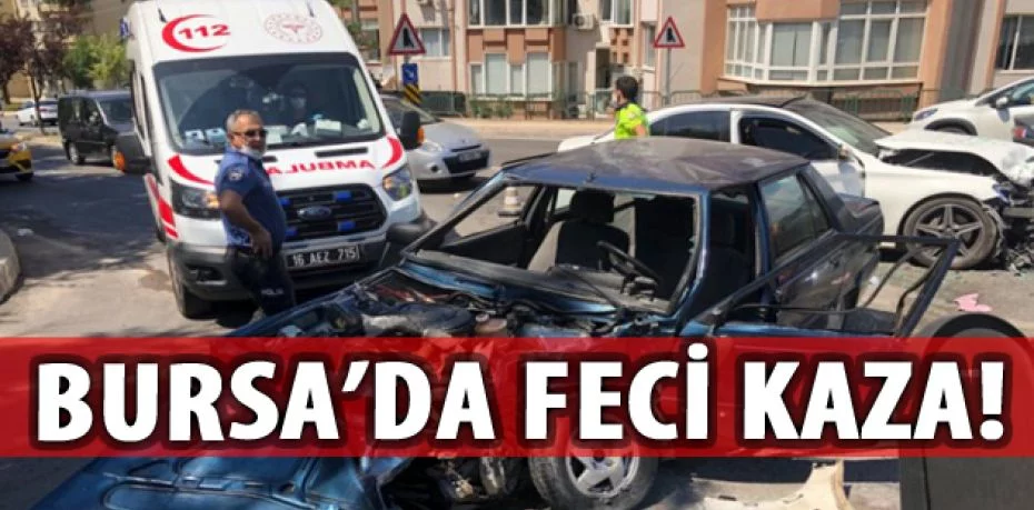 Bursa'da 'U' dönüşü kazası! 1 kişi ağır yaralı