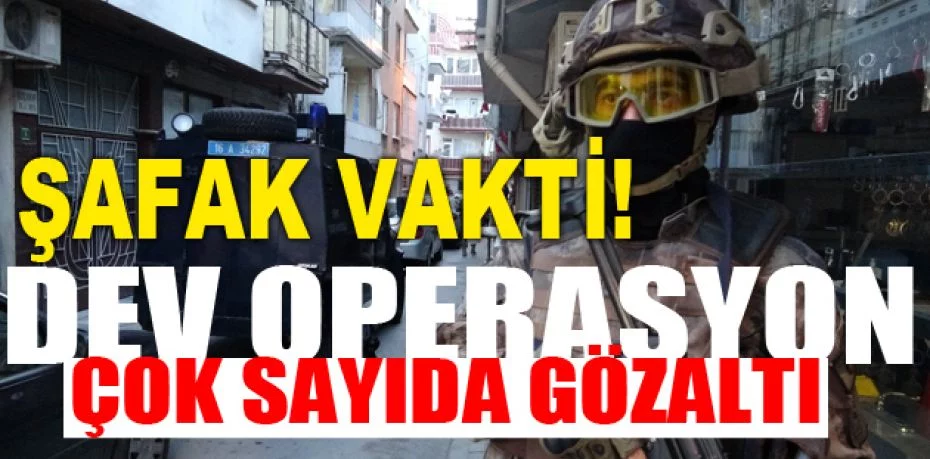 Bursa'da 850 polisle eş zamanlı uyuşturucu operasyonu