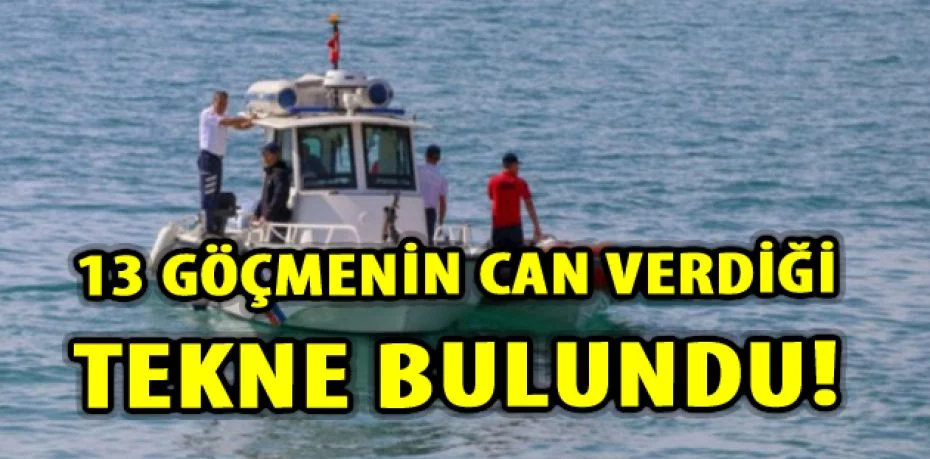 Van'da batan göçmen teknesi bulundu!
