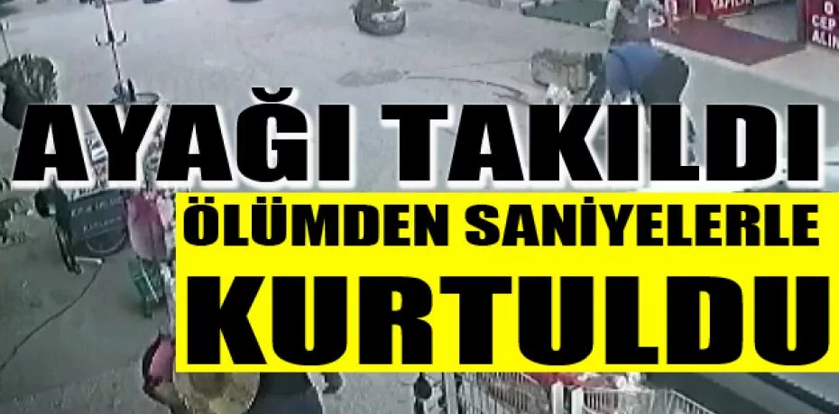Bursa'da ölümün teğet geçtiği anlar kamerada