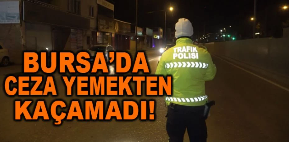 Bursa'da polise direndi, ceza yemekten kaçamadı