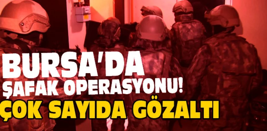 Bursa'da şafak vakti uyuşturucu operasyonu: 35 gözaltı