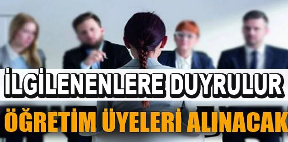 Kayseri Üniversitesi 3 Öğretim Üyesi alıyor
