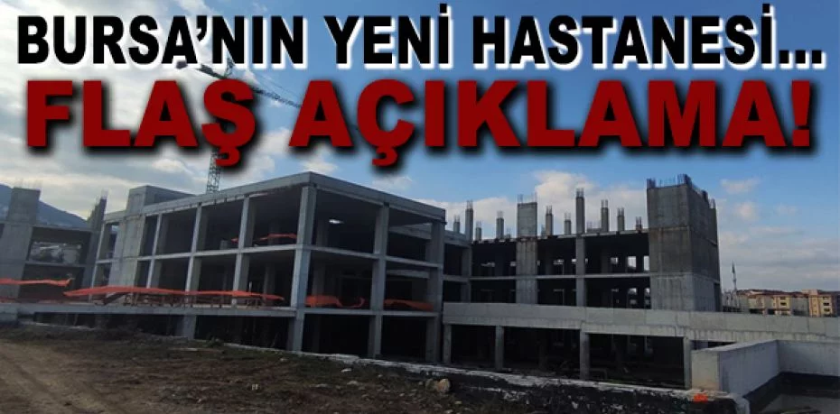 Bursa'da devasa hastanede inşaat yeniden başladı