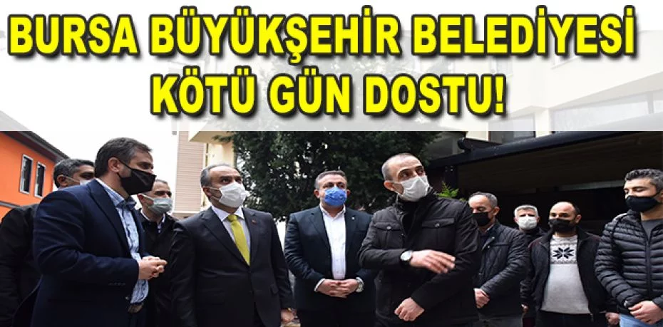Bursa'da yanan çarşıdaki yaraları Büyükşehir Belediyesi sardı