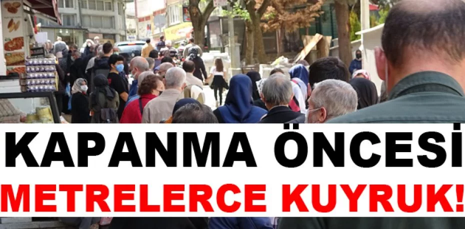 Bursa'da yüzlerce metre et kuyruğu