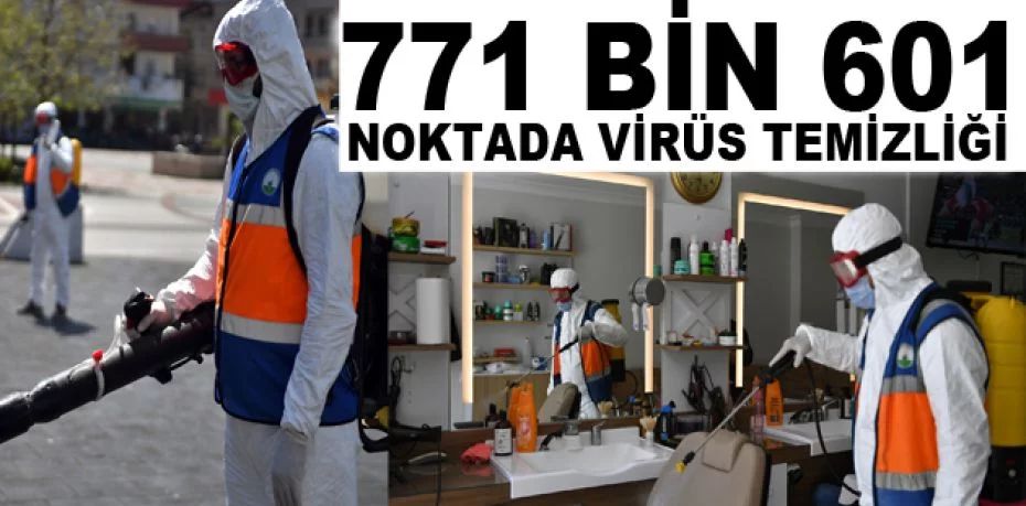 771 Bin 601 Noktada Virüs Temizliği