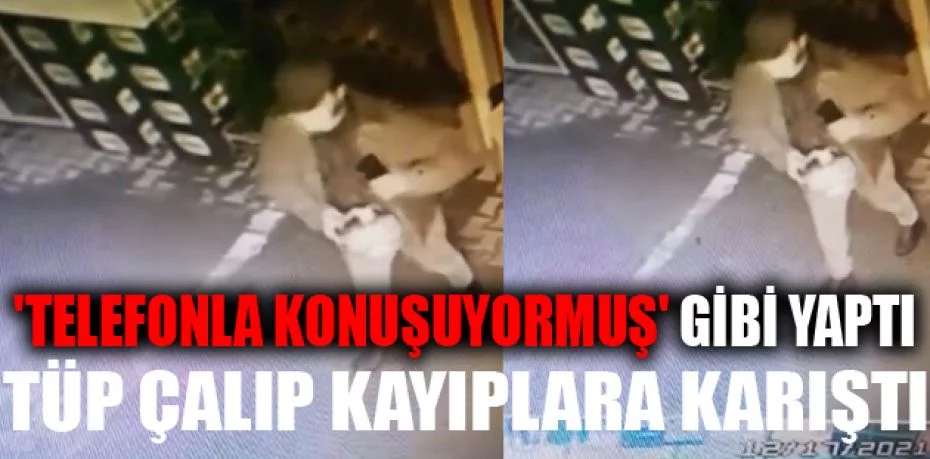 Bursa’da tüp hırsızlığı kamerada