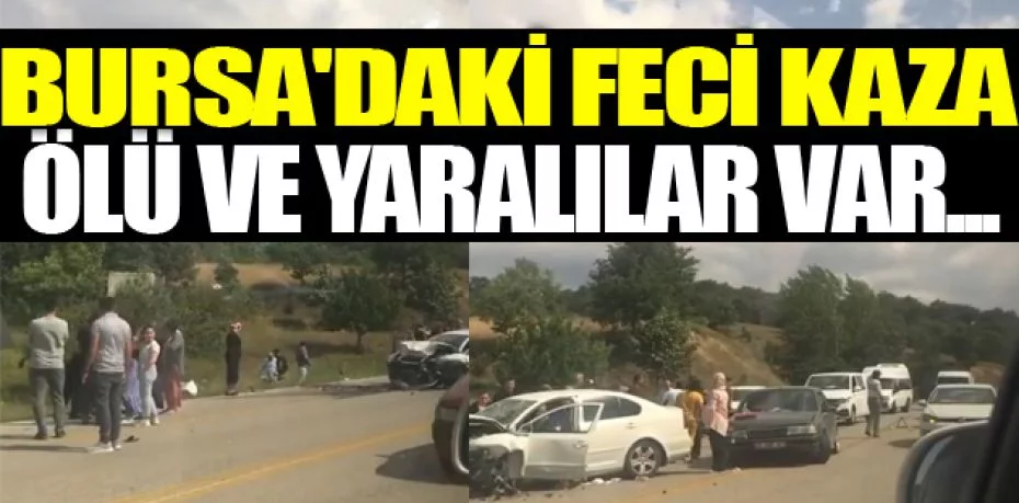 Bursa'daki feci kazada 1 kişi hayatını kaybetti, 1 kişi yaralandı