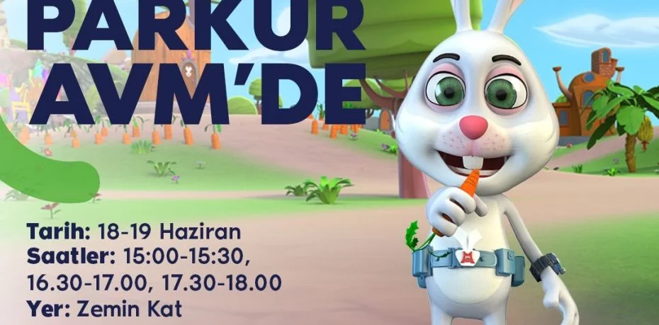 Akıllı Tavşan Momo Parkur AVM’ye geliyor