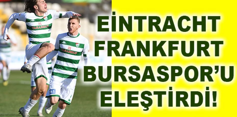 Eintracht Frankfurt Teknik Direktörü Adi Hütter, Bursaspor’u eleştirdi