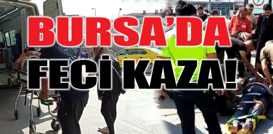 Bursa'da kamyonetle motosiklet çarpıştı