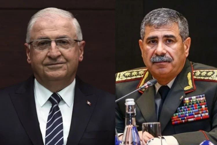 Azerbaycan Savunma Bakanı Hasanov, Milli Savunma Bakanı Güler'i kutladı