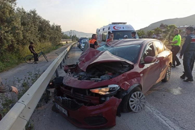 Bursa Orhangazi'de trafik kazası:1 yaralı