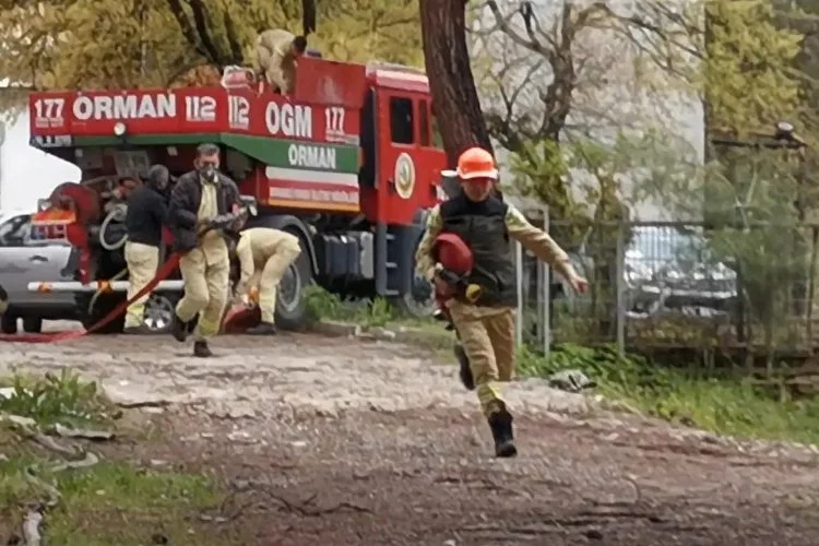 Bursa'da orman çalışanlarına yangın söndürme eğitimi